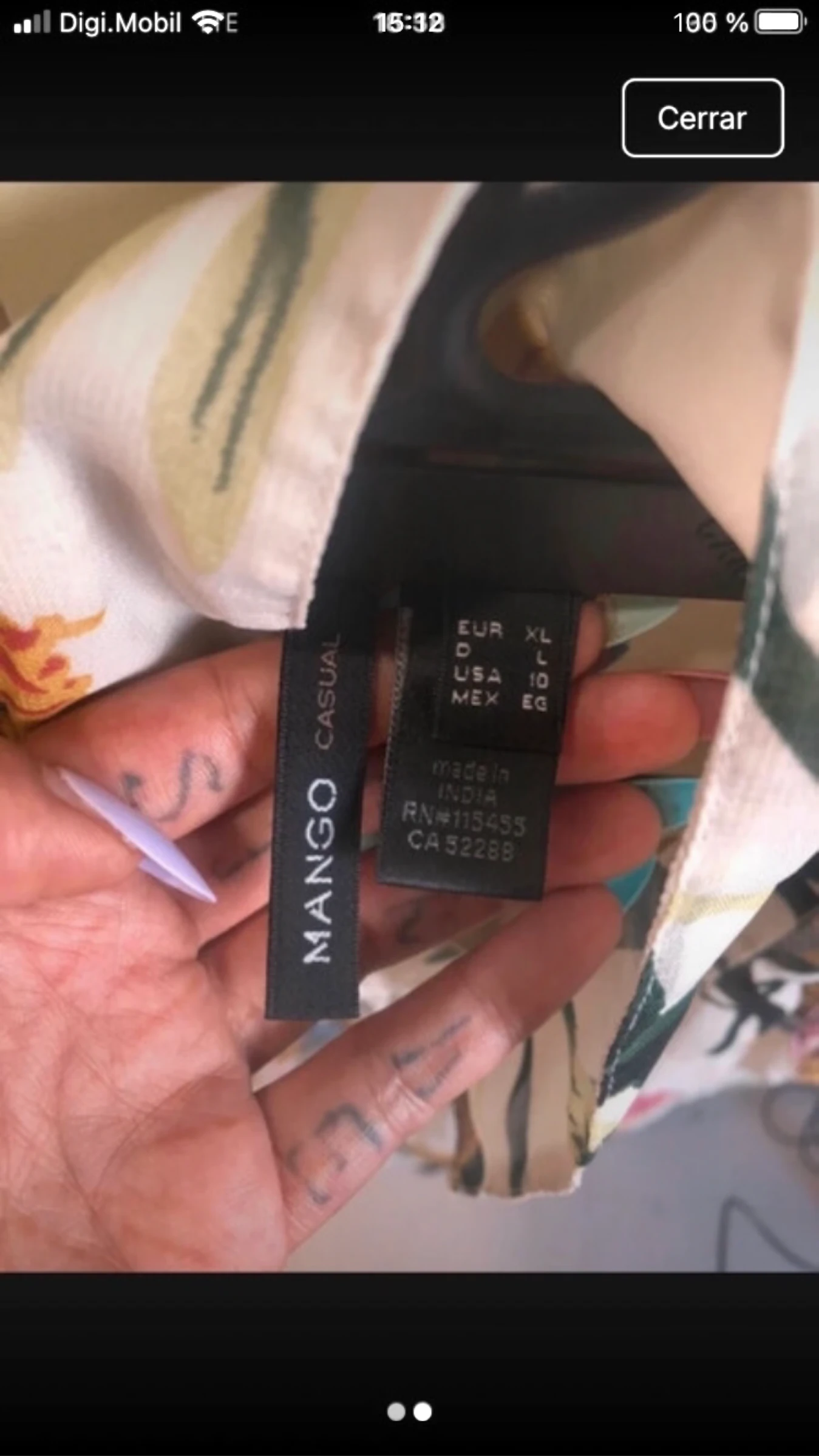 Mango lange bloemenshirt – photo 2